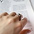 Женское серебряное кольцо с куб. циркониями и эмалью - фото 2