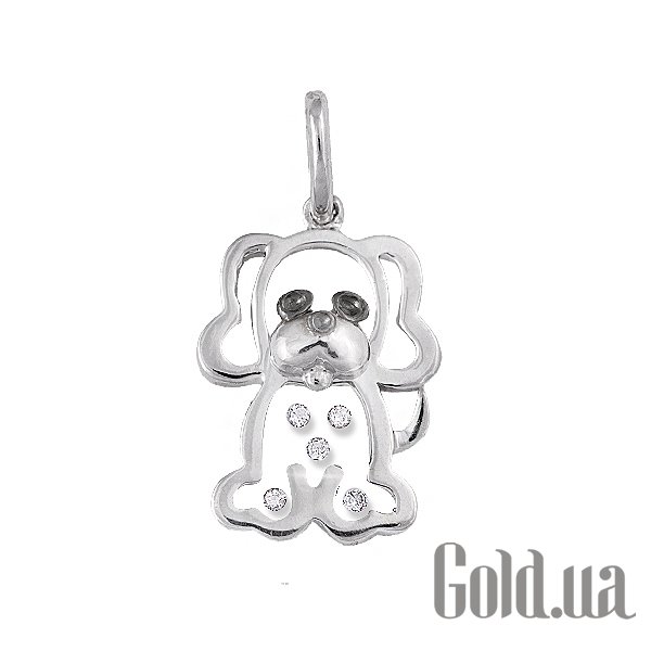 

Детский кулон Lurie Jewelry, Золотой кулон с бриллиантами и черным родием