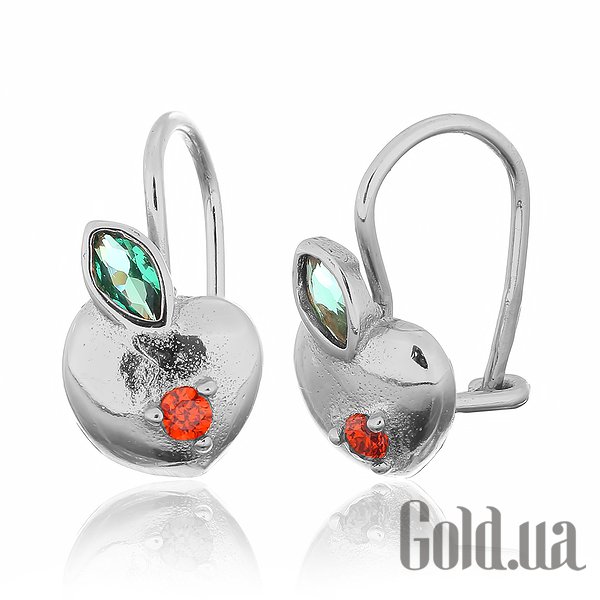 

Серьги Silvex925, Серебряные серьги с куб. циркониями