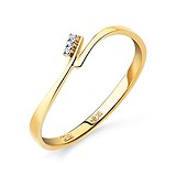Женское золотое кольцо с бриллиантами, 1513416