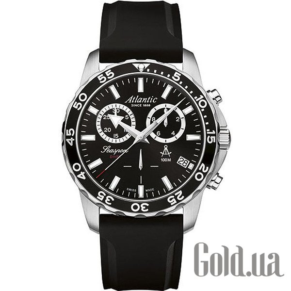 

Швейцарские часы Atlantic, Мужские часы Seasport Diver Chronograph 87462.41.61PU