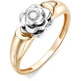 Женское золотое кольцо с бриллиантом, 1602760