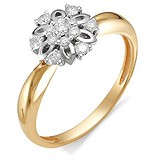Женское золотое кольцо с бриллиантами, 1627336