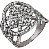 Женское серебряное кольцо с куб. циркониями, 1658824