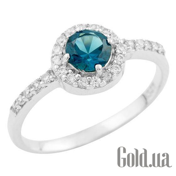

Женские кольца Fresh Jewelry, Женское серебряное кольцо с топазом и куб. циркониями, 17