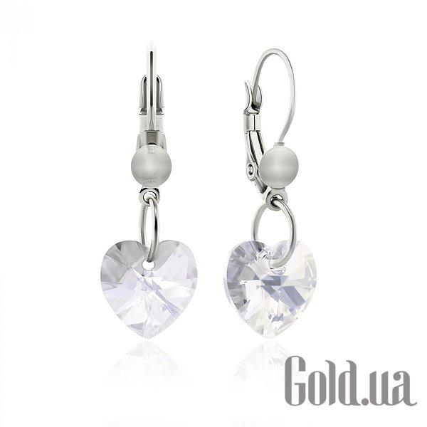 

Серьги с подвесками Kobi, Стальной, Серьги с кристаллами Swarovski