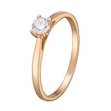 Золотое кольцо с бриллиантом, 1694664