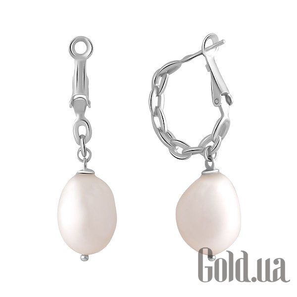 

Серьги с подвесками Fresh Jewelry, Серебряные серьги с культив. жемчугом