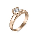 Золотое кольцо с бриллиантом, 1744840