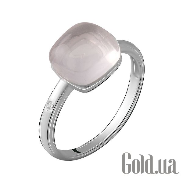 

Женские кольца Fresh Jewelry, Женское серебряное кольцо с кварцем и куб. цирконием, 17