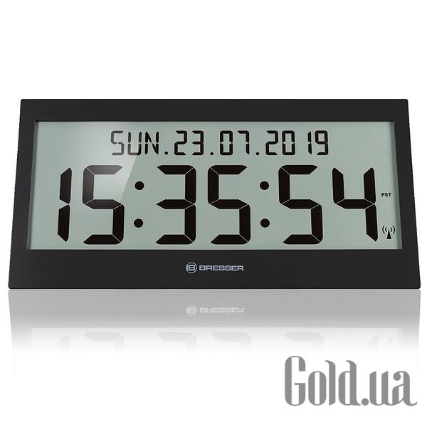 

Настенные часы Bresser, Настенные часы Jumbo LCD Black 7001802CM3000