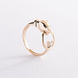 Женское золотое кольцо с куб. циркониями, 1754568