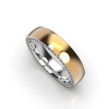 Золотое обручальное кольцо с бриллиантами, 1768136