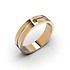 Золотое обручальное кольцо с бриллиантом - фото 4