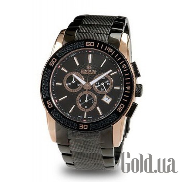 

Швейцарские часы Seculus, 4495.2.503 black, rose ibp, ibp solid ss