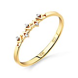 Женское золотое кольцо с бриллиантами, 1513417