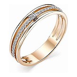Золотое кольцо с бриллиантами, 1624777