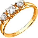 Золотое кольцо с бриллиантами, 1650889