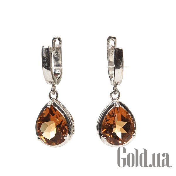 

Серьги с подвесками Shatlen, Серебряные серьги с султанитами