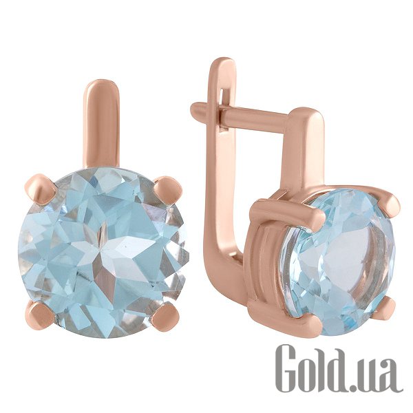 

Серьги Fresh Jewelry, Золотые серьги с топазами