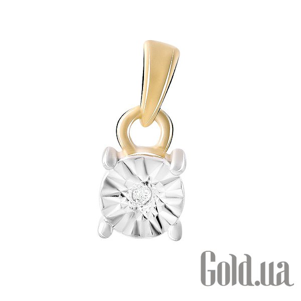 

Женские кулоны Fresh Jewelry, Серебряный кулон с бриллиантом в позолоте