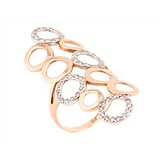 Женское золотое кольцо с куб. циркониями, 1766857