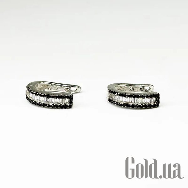 

Серьги Silvex925, Золотые серьги с куб. циркониями