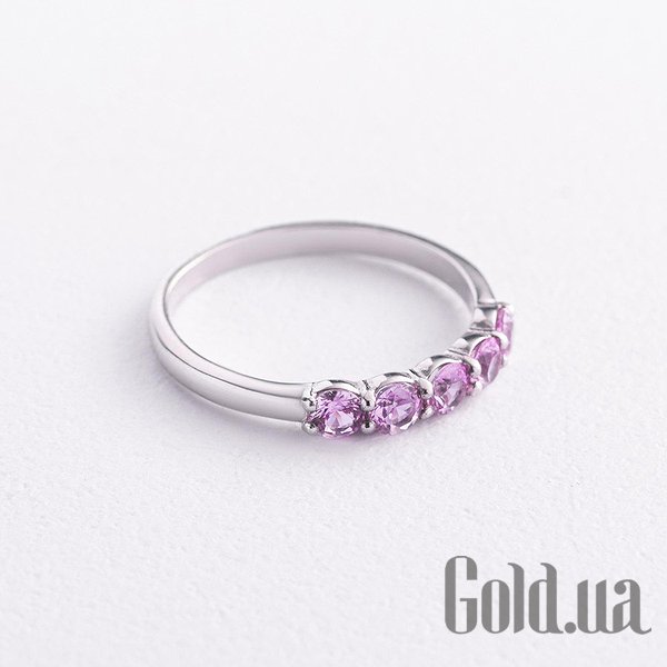 

Женские кольца Украина, Женское серебряное кольцо с синт. сапфирами, 17.5