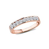 Золотое обручальное кольцо с бриллиантами, 474825