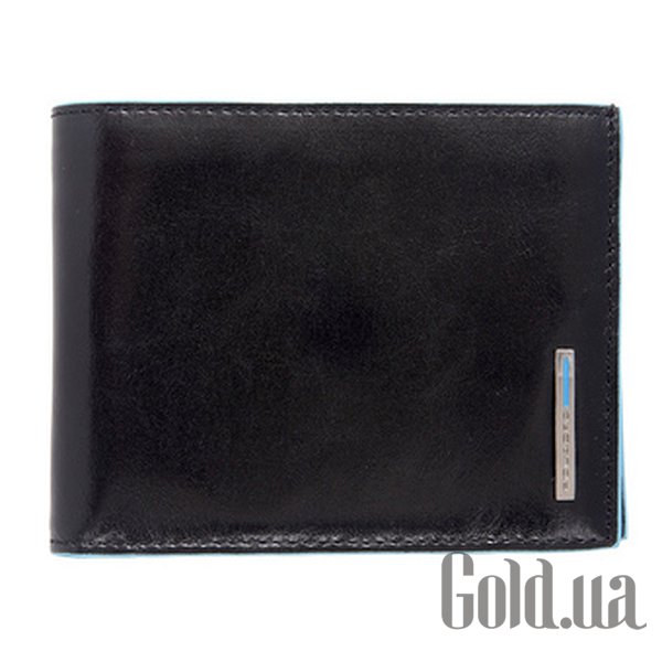 

Бумажник Piquadro, Черный;голубой, Портмоне BL Square/Black PU1307B2_N