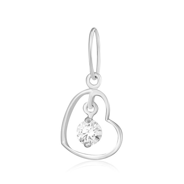 Серебряный кулон с цирконием Swarovski Zirconia