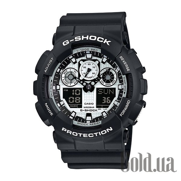 

Японские часы Casio, Мужские часы G-SHOCK GA-100BW-1AER