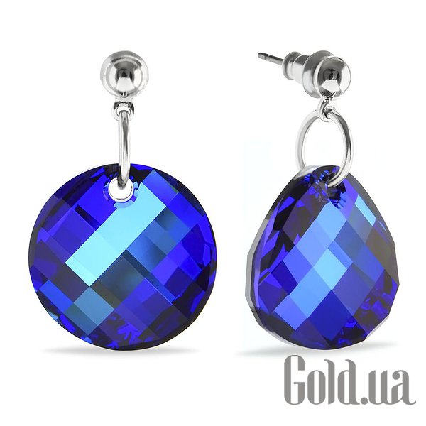 

Серьги с подвесками Kobi, Стальной, Серьги с кристаллами Swarovski