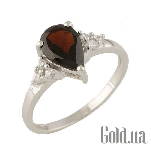 

Женские кольца Fresh Jewelry, Женское серебряное кольцо с гранатом и куб. циркониями, 17