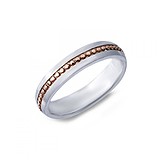 Серебряное обручальное кольцо с куб. циркониями, 143050
