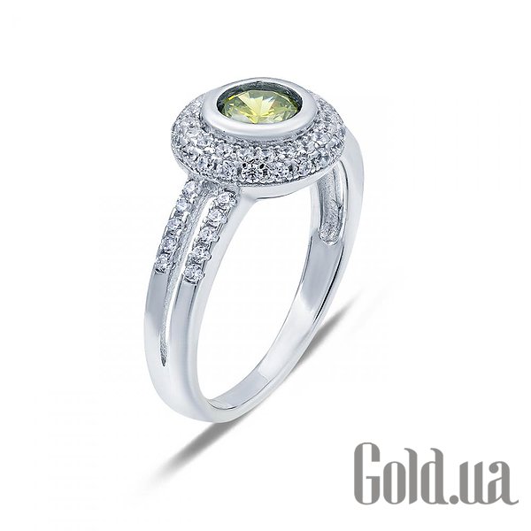 Каблучка Lurie Jewelry Жіноча срібна каблучка з куб. цирконіями, 17.5
