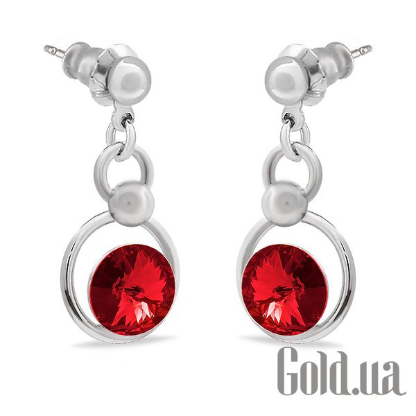 

Серьги с подвесками Kobi, Стальной, Серьги с кристаллами Swarovski