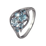 Женское серебряное кольцо с топазами, 1516490