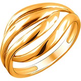 Женское серебряное кольцо в позолоте, 1607370