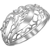 Женское серебряное кольцо с куб. циркониями, 1614026