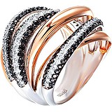 Женское золотое кольцо с бриллиантами, 1673418