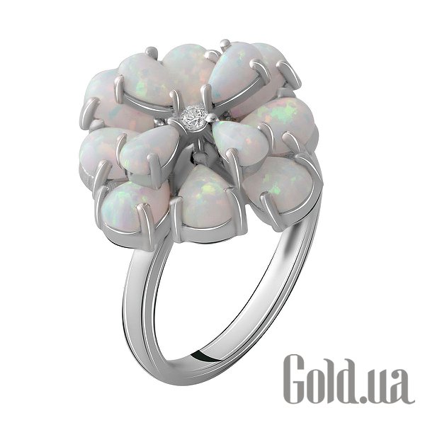 

Женские кольца Fresh Jewelry, Женское серебряное кольцо с куб. цирконием и опалами, 17