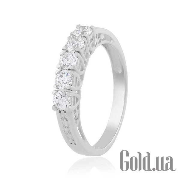 

Обручальное кольцо Украина, Золотое обручальное кольцо с Swarovski Zirconia, 16.5