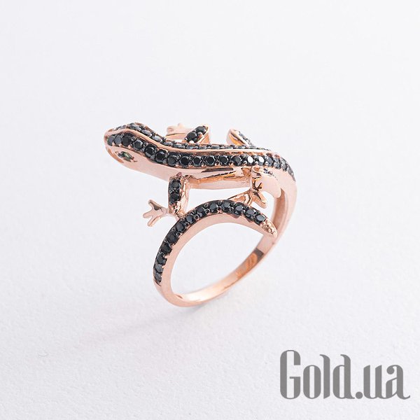 

Кольцо Украина, Женское золотое кольцо с куб. циркониями, 18