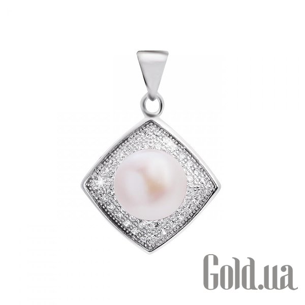 

Женские кулоны Lurie Jewelry, Серебряный кулон с жемчугом и куб. циркониями