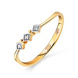 Женское золотое кольцо с бриллиантами, 1513419
