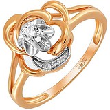 Женское золотое кольцо с бриллиантами, 1540811