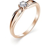 Золотое кольцо с бриллиантом, 1605579