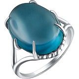 Женское серебряное кольцо с топазом, 1613515