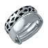 Женское серебряное кольцо с эмалью - фото 1